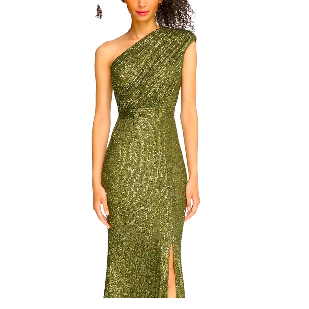 Vince Camuto Olive One Shoulder Dress